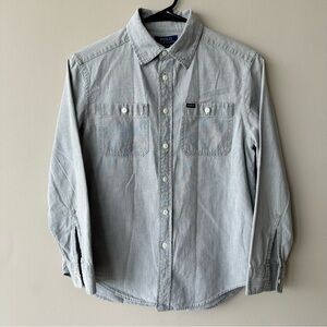 Polo by Ralph Lauren Gray Casual Button Down Shirt Boys Size M 10-12